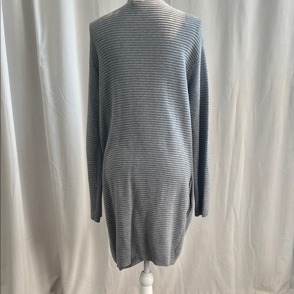 H&M Gray Ribbed Open-Front Cardigan - Picture 4 of 5